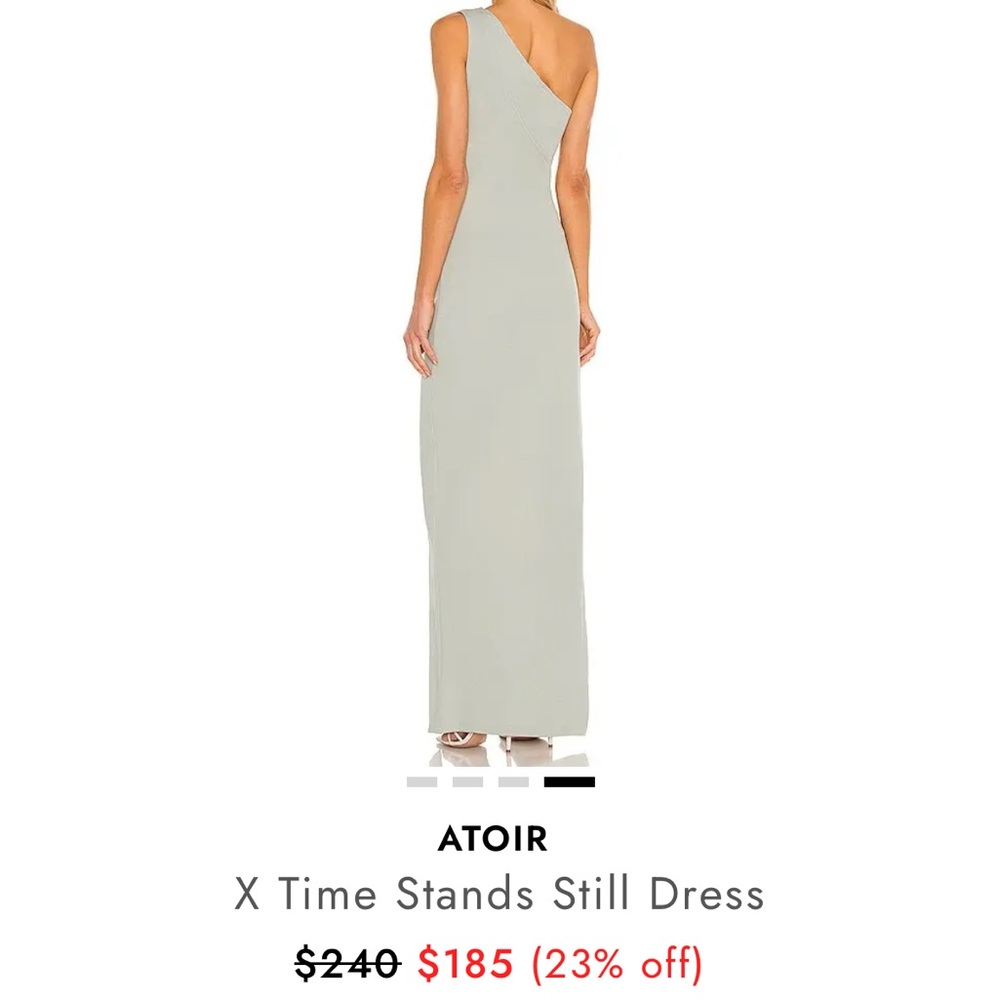 Atoir Blue Asymmetrical One-Shoulder Gown - Picture 4 of 5